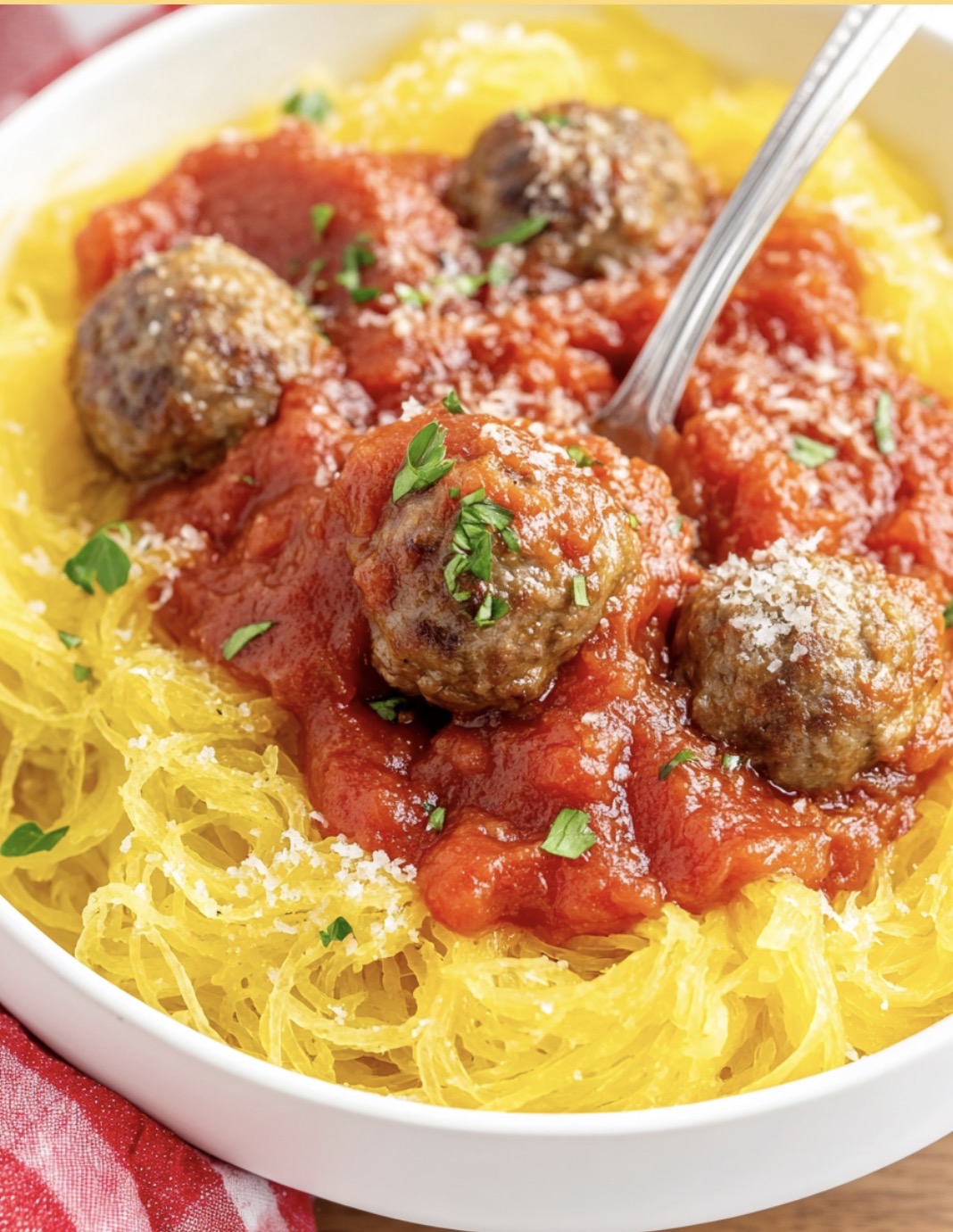 Turkey Meatballs & Spaghetti Squash