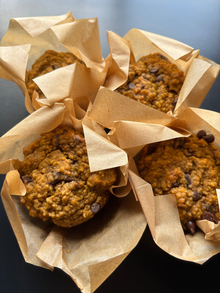 Pumpkin Chocolate Chip Protein Muffins