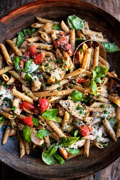 Grilled Chicken Balsamic Pasta