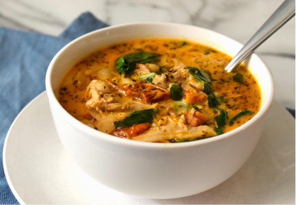 High Protein Marry Me Chicken Soup
