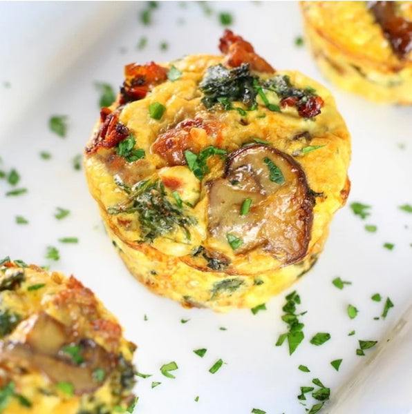 Kale Chicken Sausage Breakfast Egg Cups