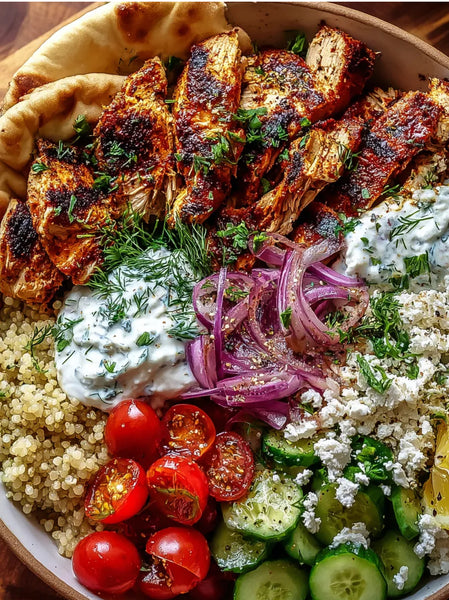 Greek Chicken Gyro Bowl