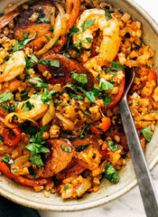 Jambalaya with Cauliflower Rice