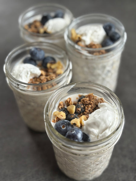 Lemon Blueberry Coconut Overnight Oats