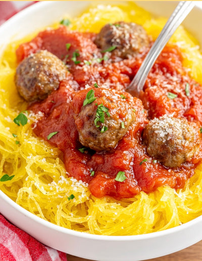 Turkey Meatballs & Spaghetti Squash