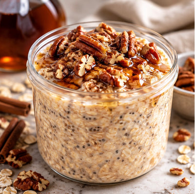 Maple Pecan Protein Overnight Oats