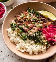 Steak & Rice Bowl with Cilantro Chimichurri